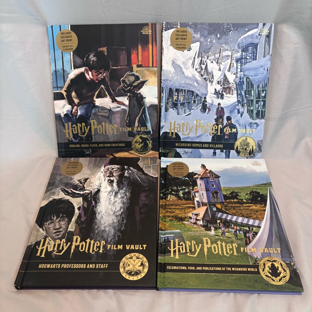 Harry Potter Film Vault Books 9 10 11 12 Food Professors Homes Goblins Elves +